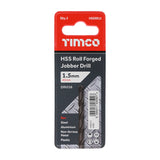 This is an image showing TIMCO Roll Forged Jobber Drills - HSS - 1.5mm - 10 Pieces Tube available from T.H Wiggans Ironmongery in Kendal, quick delivery at discounted prices.