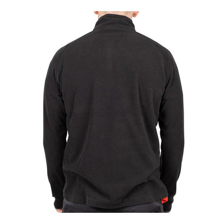 This is an image showing TIMCO Half Zip Overhead Fleece -Black - Large - 1 Each Bag available from T.H Wiggans Ironmongery in Kendal, quick delivery at discounted prices.