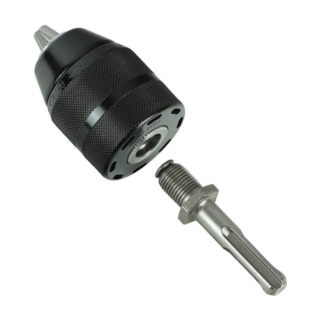 This is an image showing TIMCO 1/2" Keyless Chuck & SDS Plus Adaptor Set - 1/2" - 1 Each Blister Pack available from T.H Wiggans Ironmongery in Kendal, quick delivery at discounted prices.