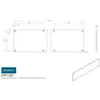 This is an image of Eurospec - Kickplate 590 x 150mm - SSS available to order from T.H Wiggans Architectural Ironmongery in Kendal, quick delivery and discounted prices.