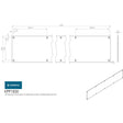 This is an image of Eurospec - Kickplate 830 x 150mm - SSS available to order from T.H Wiggans Architectural Ironmongery in Kendal, quick delivery and discounted prices.