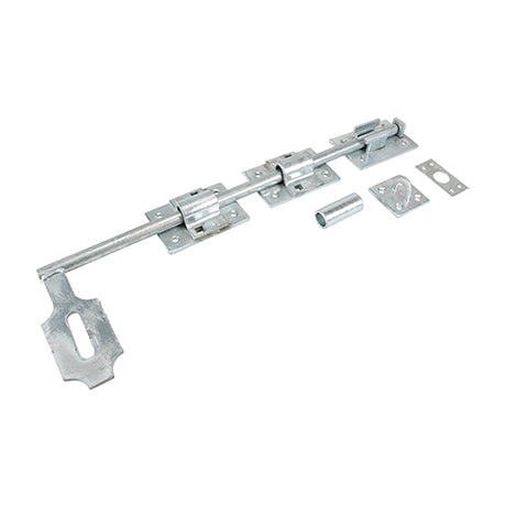 This is an image showing TIMCO Heavy Locking Drop Down Bolt - Hot Dipped Galvanised - 18" - 1 Each TIMbag available from T.H Wiggans Ironmongery in Kendal, quick delivery at discounted prices.