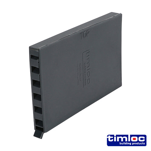 This is an image showing TIMCO Timloc Cavity Wall Weep Vent - Blue / Black - 1143BB - 65 x 10 x 100 - 50 Pieces Box available from T.H Wiggans Ironmongery in Kendal, quick delivery at discounted prices.