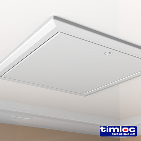 This is an image showing TIMCO Timloc Loft Access Door - Drop-in - White - 1168 - 562 x 665 - 1 Each Box available from T.H Wiggans Ironmongery in Kendal, quick delivery at discounted prices.