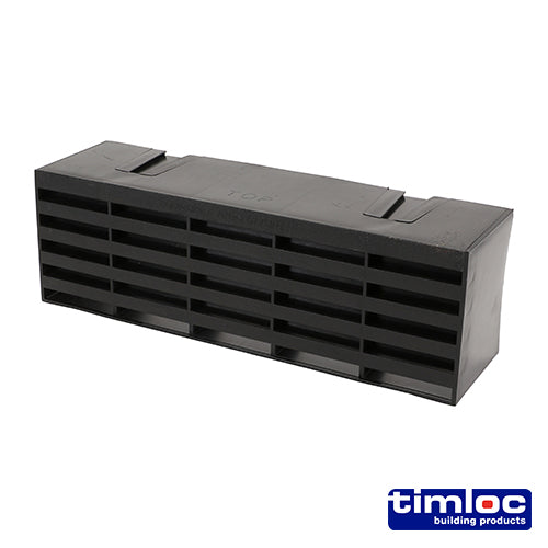 This is an image showing TIMCO Timloc Airbrick - Plastic - Blue / Black - 1201ABBB - 215 x 69 x 60 - 20 Pieces Box available from T.H Wiggans Ironmongery in Kendal, quick delivery at discounted prices.