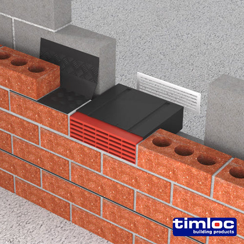 This is an image showing TIMCO Timloc Airbrick - Plastic - Terracotta - 1201ABTE - 215 x 69 x 60 - 20 Pieces Box available from T.H Wiggans Ironmongery in Kendal, quick delivery at discounted prices.