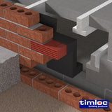 This is an image showing TIMCO Timloc Telescopic Underfloor Vent - 1201XL - 5 to 7 courses - 10 Pieces Box available from T.H Wiggans Ironmongery in Kendal, quick delivery at discounted prices.