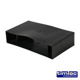 This is an image showing TIMCO Timloc Underfloor Vent - Horizontal Rear Extension - 1206 - + 100mm - 1 Each Unit available from T.H Wiggans Ironmongery in Kendal, quick delivery at discounted prices.