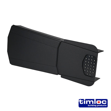 This is an image showing TIMCO Timloc Ambi-Verge Universal Dry Fix Verge System - Black - 99143 - 420 x 140/170 - 20 Pieces Box available from T.H Wiggans Ironmongery in Kendal, quick delivery at discounted prices.