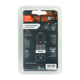 This is an image showing TIMCO Laminated Padlock Long Shackle - 40mm - 1 Each Blister Pack available from T.H Wiggans Ironmongery in Kendal, quick delivery at discounted prices.
