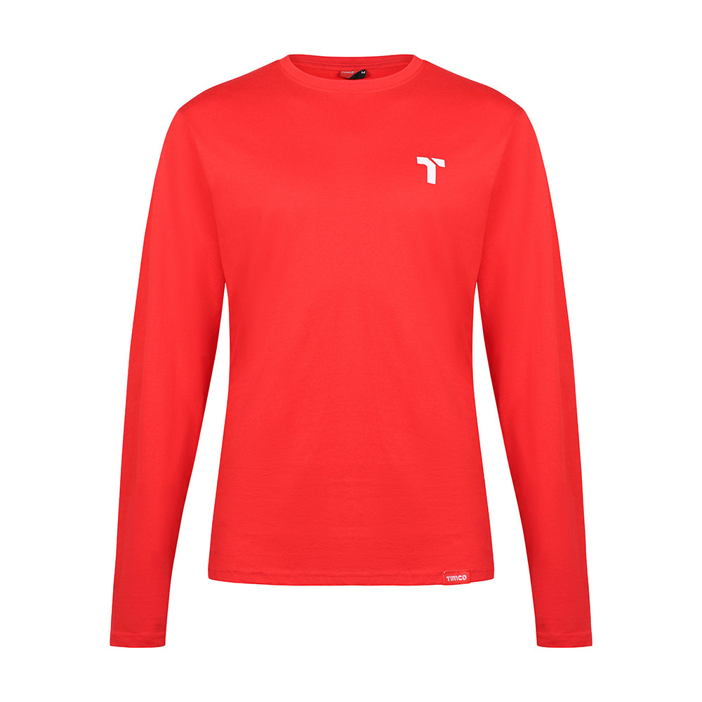 This is an image showing TIMCO Long Sleeve Trade T-Shirt Pack - X Large (Grey/Red/Green) - 3 Pieces Bag available from T.H Wiggans Ironmongery in Kendal, quick delivery at discounted prices.