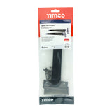 This is an image showing TIMCO Pair of Light Tee Hinges - Black - 8" - 1 Each TIMbag available from T.H Wiggans Ironmongery in Kendal, quick delivery at discounted prices.