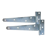 This is an image showing TIMCO Pair of Light Tee Hinges - Zinc - 8" - 1 Each TIMbag available from T.H Wiggans Ironmongery in Kendal, quick delivery at discounted prices.