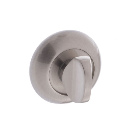 This is an image of Mediterranean WC Turn and Release on Round "C" Rose - Satin Nickel available to order from T.H Wiggans Architectural Ironmongery in Kendal, quick delivery and discounted prices.