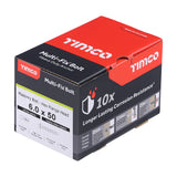 This is an image showing TIMCO Multi-Fix Masonry Bolts - Hex Flange - Exterior - Silver - 6.0 x 50 - 100 Pieces Box available from T.H Wiggans Ironmongery in Kendal, quick delivery at discounted prices.