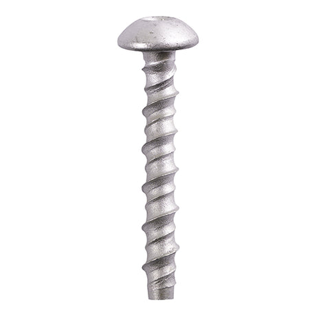This is an image showing TIMCO Multi-Fix Masonry Bolts - Pan - Exterior - Silver - 8.0 x 100/M10 - 50 Pieces Box available from T.H Wiggans Ironmongery in Kendal, quick delivery at discounted prices.