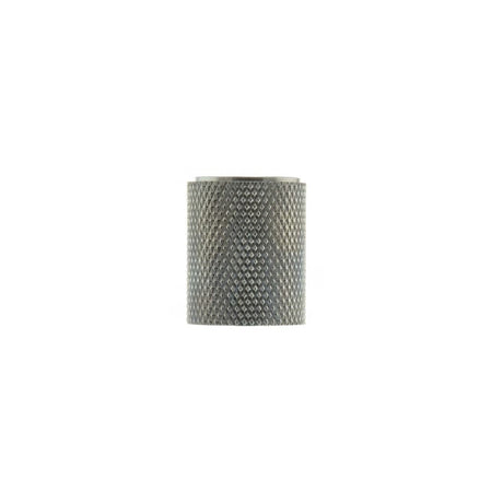 This is an image of Millhouse Brass Watson Cylinder Knurled Cabinet Knob Concealed Fix - Pol. Chrome available to order from Trade Door Handles.