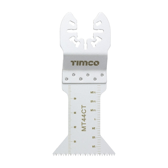 This is an image showing TIMCO Multi-Tool Blades - Straight Coarse - For Wood - 44mm - 1 Each Blister Pack available from T.H Wiggans Ironmongery in Kendal, quick delivery at discounted prices.