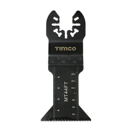 This is an image showing TIMCO Multi-Tool Blades - Straight Fine - For Wood - 44mm - 1 Each Blister Pack available from T.H Wiggans Ironmongery in Kendal, quick delivery at discounted prices.