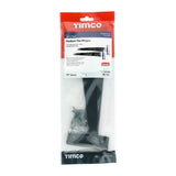 This is an image showing TIMCO Pair of Medium Tee Hinges - Black - 10" - 1 Each TIMbag available from T.H Wiggans Ironmongery in Kendal, quick delivery at discounted prices.