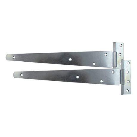 This is an image showing TIMCO Pair of Medium Tee Hinges - Zinc - 10" - 1 Each TIMbag available from T.H Wiggans Ironmongery in Kendal, quick delivery at discounted prices.