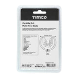 This is an image showing TIMCO Multi-Tool Blade - Radial Grit - For Tiles - Dia.65mm - 1 Each Blister Pack available from T.H Wiggans Ironmongery in Kendal, quick delivery at discounted prices.