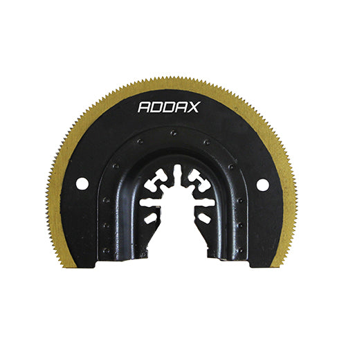 This is an image showing TIMCO Long Life Multi-Tool Blade - Radial - For Wood / Metal - Dia. 87mm - 1 Each Blister Pack available from T.H Wiggans Ironmongery in Kendal, quick delivery at discounted prices.