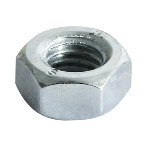 This is an image showing TIMCO Hex Full Nuts - Zinc - M8 - 200 Pieces Box available from T.H Wiggans Ironmongery in Kendal, quick delivery at discounted prices.