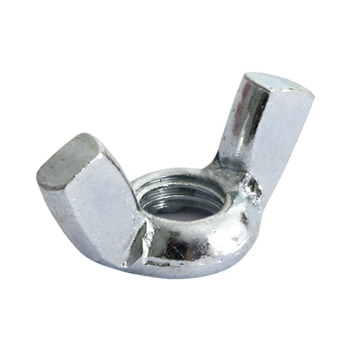 This is an image showing TIMCO Wing Nuts - Zinc - M8 - 4 Pieces TIMpac available from T.H Wiggans Ironmongery in Kendal, quick delivery at discounted prices.