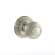 This is an image of Old English Ripon Solid Brass Reeded Mortice Knob on Concealed Fix Rose - Satin available to order from T.H Wiggans Architectural Ironmongery in Kendal, quick delivery and discounted prices.