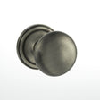 This is an image of Old English Harrogate Solid Brass Mushroom Mortice Knob on Concealed Fix Rose - available to order from T.H Wiggans Architectural Ironmongery in Kendal, quick delivery and discounted prices.