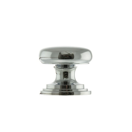 This is an image of Old English Lincoln Solid Brass Cabinet Knob 32mm Concealed Fix - Pol. Chrome available to order from T.H Wiggans Architectural Ironmongery in Kendal.