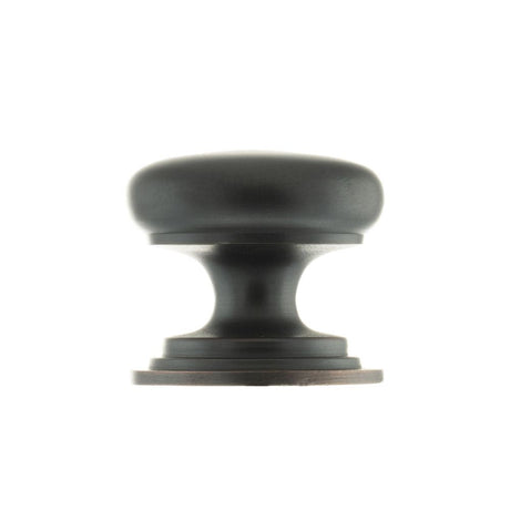 This is an image of Old English Lincoln Solid Brass Cabinet Knob 38mm Concealed Fix - Ant. Copper available to order from T.H Wiggans Architectural Ironmongery in Kendal.
