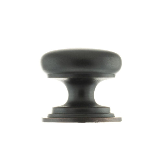 This is an image of Old English Lincoln Solid Brass Cabinet Knob 38mm Concealed Fix - Ant. Copper available to order from T.H Wiggans Architectural Ironmongery in Kendal.