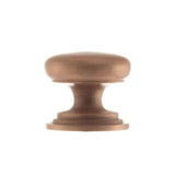 This is an image of Old English Lincoln Solid Brass Cabinet Knob 38mm Concealed Fix - Urban Sat. Co available to order from T.H Wiggans Architectural Ironmongery in Kendal.