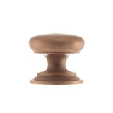 This is an image of Old English Lincoln Solid Brass Cabinet Knob 38mm Concealed Fix - Urban Sat. Co available to order from T.H Wiggans Architectural Ironmongery in Kendal.