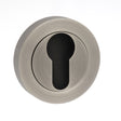 This is an image of Old English Euro Escutcheon - Matt Gun Metal available to order from T.H Wiggans Architectural Ironmongery in Kendal, quick delivery and discounted prices.