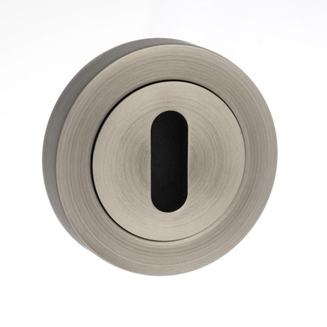 This is an image of Old English Key Escutcheon - Matt Gun Metal available to order from T.H Wiggans Architectural Ironmongery in Kendal, quick delivery and discounted prices.