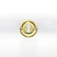 This is an image of Old English Solid Brass Open Key Hole Escutcheon - Polished Brass available to order from T.H Wiggans Architectural Ironmongery in Kendal, quick delivery and discounted prices.