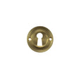 This is an image of Old English Solid Brass Open Key Hole Escutcheon - Satin Brass available to order from T.H Wiggans Architectural Ironmongery in Kendal, quick delivery and discounted prices.