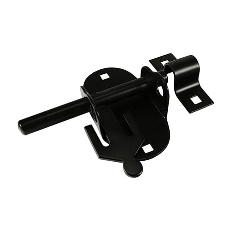 This is an image showing TIMCO Oval Padbolt - Black - 4" - 1 Each Plain Bag available from T.H Wiggans Ironmongery in Kendal, quick delivery at discounted prices.