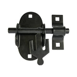 This is an image showing TIMCO Oval Padbolt - Black - 4" - 1 Each TIMbag available from T.H Wiggans Ironmongery in Kendal, quick delivery at discounted prices.