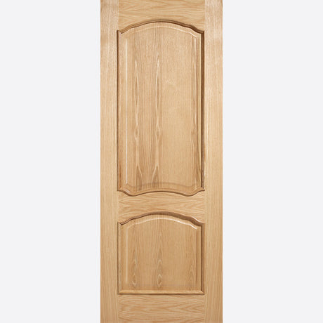 This is an image showing LPD - Louis Unfinished Oak Doors 838 x 1981 available from T.H Wiggans Ironmongery in Kendal, quick delivery at discounted prices.