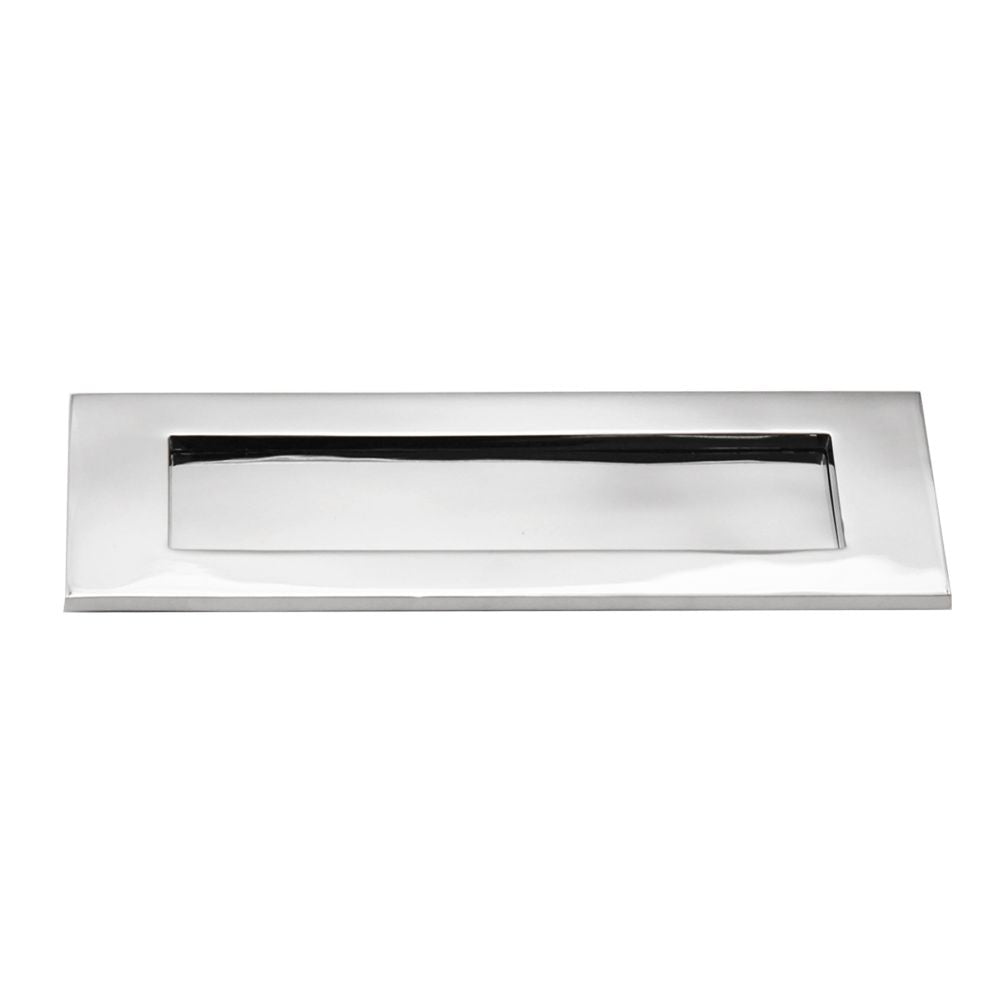 This is an image of Spira Brass - Victorian Letter Plate 250mm Polished Chrome available to order from T.H Wiggans Architectural Ironmongery in Kendal, quick delivery and discounted prices.