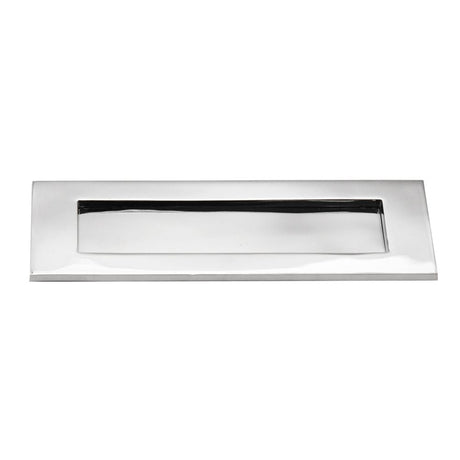 This is an image of Spira Brass - Victorian Letter Plate 250mm Polished Chrome available to order from T.H Wiggans Architectural Ironmongery in Kendal, quick delivery and discounted prices.