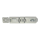This is an image showing TIMCO Double Hinged Hasp & Staple - Zinc - 200mm - 1 Each Blister Pack available from T.H Wiggans Ironmongery in Kendal, quick delivery at discounted prices.