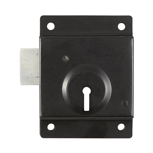 This is an image showing TIMCO Press Lock - Black - 3" - 1 Each Plain Bag available from T.H Wiggans Ironmongery in Kendal, quick delivery at discounted prices.