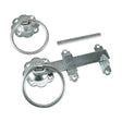 This is an image showing TIMCO Ring Gate Latch - Plain - Zinc - 6" - 1 Each Plain Bag available from T.H Wiggans Ironmongery in Kendal, quick delivery at discounted prices.