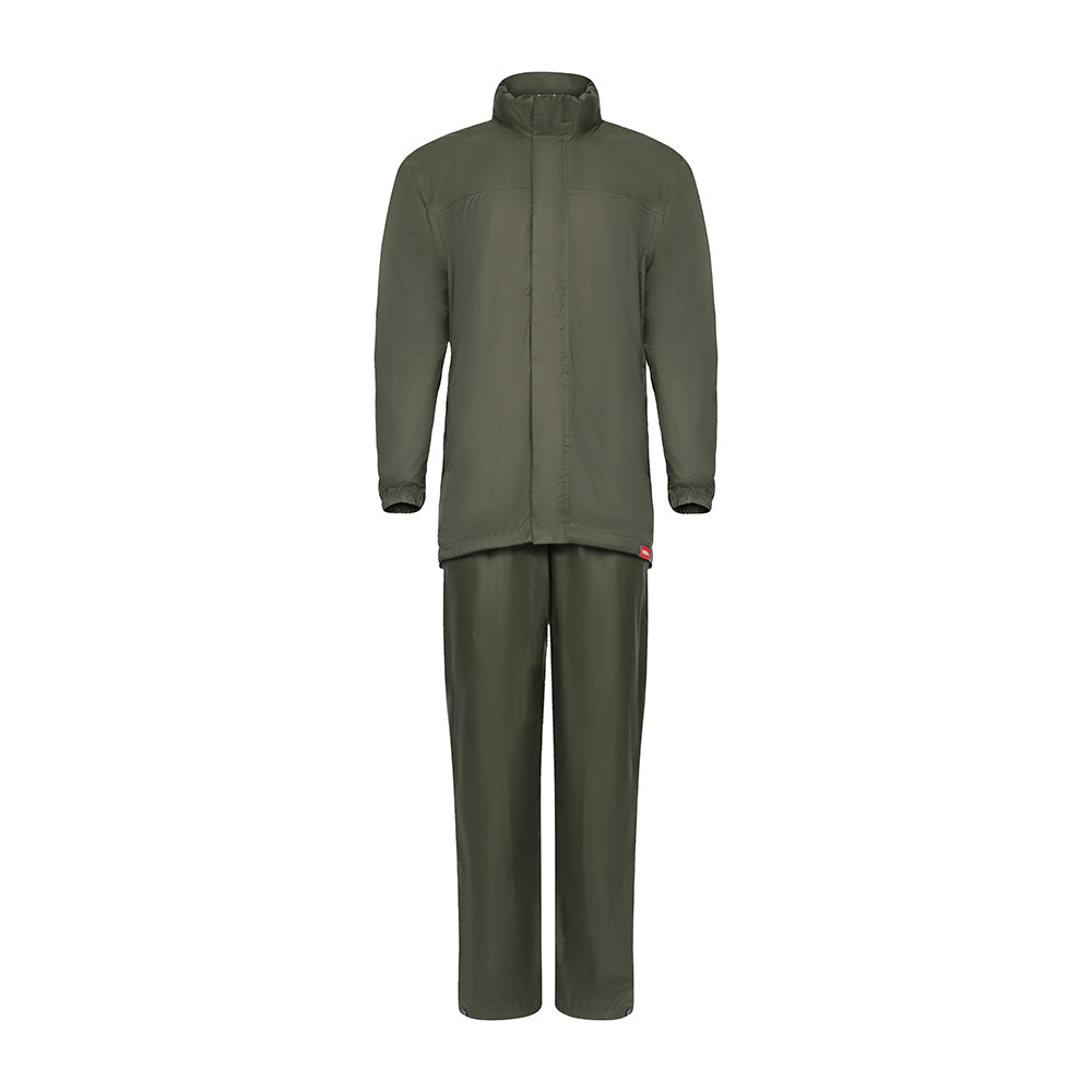 This is an image showing TIMCO Rain Jacket & Trousers - Green - Large - 1 Each Bag available from T.H Wiggans Ironmongery in Kendal, quick delivery at discounted prices.