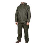 This is an image showing TIMCO Rain Jacket & Trousers - Green - Medium - 1 Each Bag available from T.H Wiggans Ironmongery in Kendal, quick delivery at discounted prices.